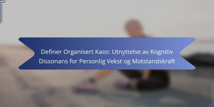Definer Organisert Kaos: Utnyttelse av Kognitiv Dissonans for Personlig Vekst og Motstandskraft