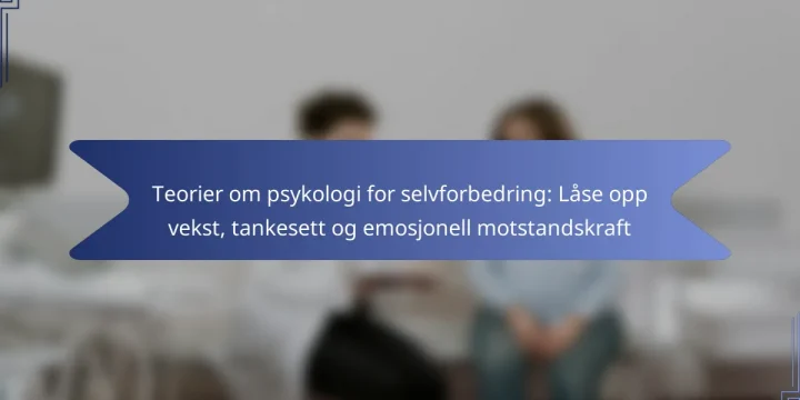 Teorier om psykologi for selvforbedring: Låse opp vekst, tankesett og emosjonell motstandskraft